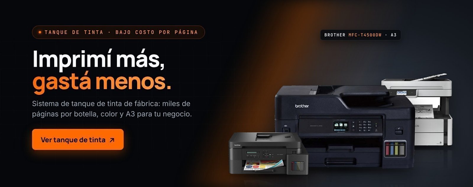 Impresoras con tanque de tinta